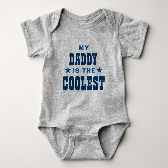 Mein Vati ist der coolste Baby-Bodysuit Baby Strampler (Vorderseite)