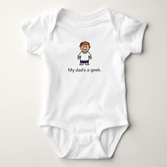 "Mein Vati ist ein Aussenseiter. " Baby Strampler (Vorderseite)