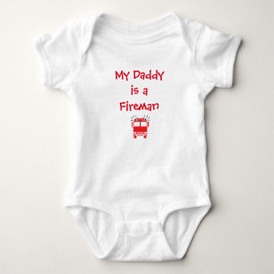 "Mein Vati ist ein Feuerwehrmann-" Baby-Bodysuit Baby Strampler