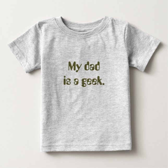 Mein Vati ist ein Geek. Baby T-shirt (Vorderseite)