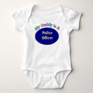 Mein Vati ist ein Polizeibeamte-Baby-Geschenke Baby Strampler