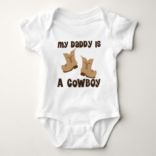 Mein Vati ist eine Cowboy-Geschenk-Idee Baby Strampler