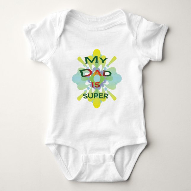 Mein Vati ist Super Baby Strampler (Vorderseite)