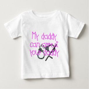 Mein Vati kann Ihren Vati festnehmen Baby T-shirt