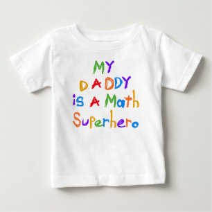 Mein Vati-Mathe-Superheld-Baby-Sleeveless Kleid Baby T-shirt