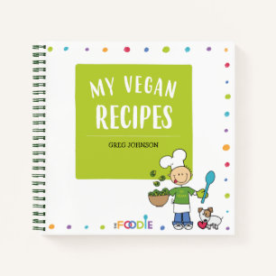 MEIN VEGANES RECIPS Personalisiertes Kochbuch zum Notizbuch