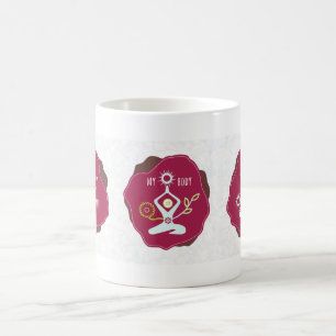 Mein Verstand, mein Körper, meine Soul-weißer Tasse