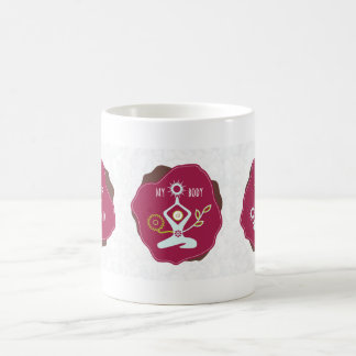 Mein Verstand, mein Körper, meine Soul-weißer Tasse