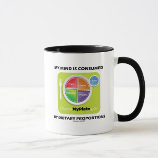Mein Verstand wird durch diätetische Anteile Tasse
