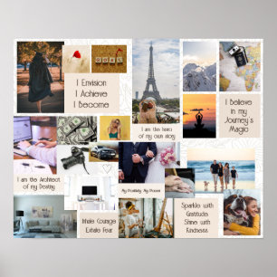 Mein Vision Board My Dreams Poster