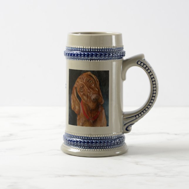 Mein Vizsla, Vizslas Felsen-Tasse Bierglas (Rechts)