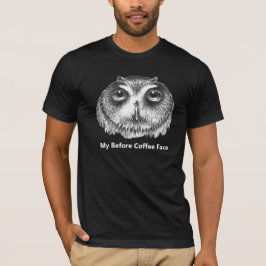 Mein Vor-Kaffee-Gesicht Vintag Marsh Owl T-Shirt