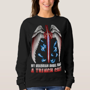 Mein Wächter Angel trägt eine Trittwolle Sweatshirt