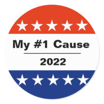 Mein Wahlausgang 2022 - Klassischer Rundaufkleber