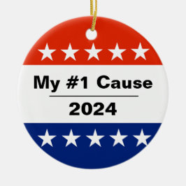 Mein Wahlthema 2024 Keramik Ornament