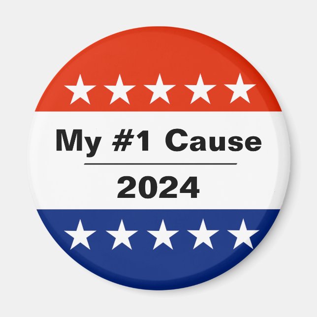 Mein Wahlthema 2024 Magnet (Vorne)