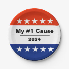 Mein Wahlthema 2024 Pappteller