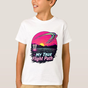 Mein wahrer Flugpfad Lustiges Disc-Golf-Spieler He T-Shirt