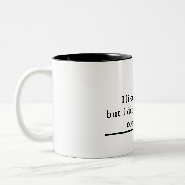Mein wahres Ich Zweifarbige Tasse (Links)