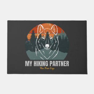 Mein Wanderpartner hat vier Beine Fußmatte