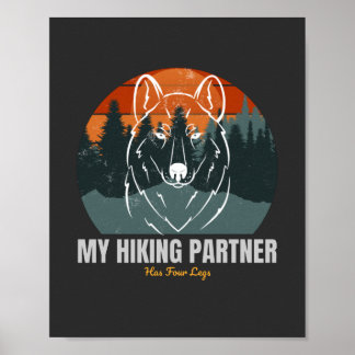 Mein Wanderpartner hat vier Beine Poster