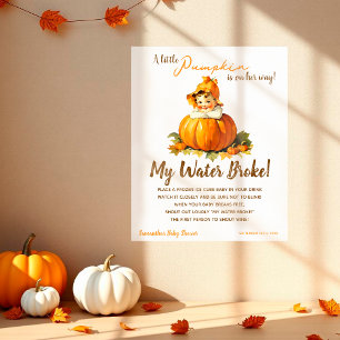 Mein Wasser ist gebrochen Spiel Baby Shower Singen Poster