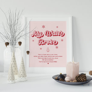 Mein Water Broke Weihnachtsduschenspiel Poster