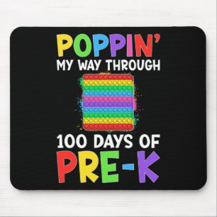 Mein Weg durch 100 Tage der Schule Pre-k Boy Girl Mousepad