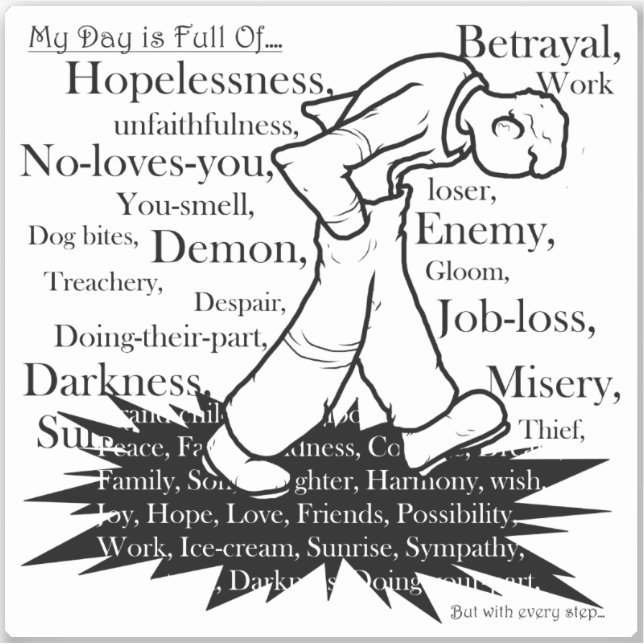 Mein Weg ist mein eigener2 Aufkleber (Vorderseite)