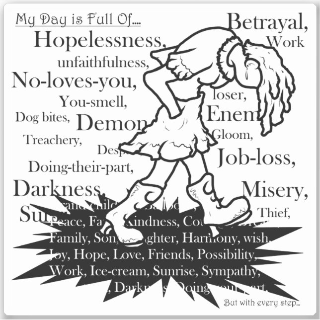 Mein Weg ist mein eigenes4 Aufkleber (Vorderseite)