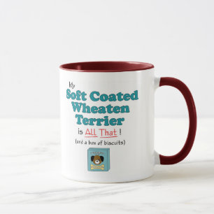 Mein weiches überzogenes Wheaten Terrier ist alle Tasse