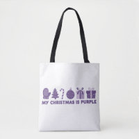 Mein Weihnachten ist Purple Holiday Xmas