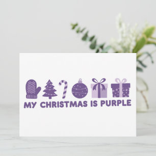 Mein Weihnachten ist Purple Holiday Xmas