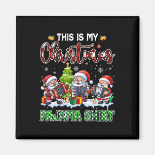 Mein Weihnachts-Pajama Drei Weihnachtsmeisterschaf Magnet