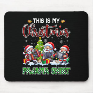 Mein Weihnachts-Pyjama drei Weihnachtsmänner spiel Mousepad