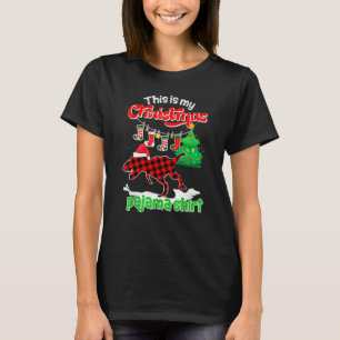 Mein Weihnachts-Pyjama-Weihnachtsstrumpf Santa Din T-Shirt