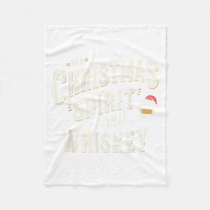 Mein Weihnachts-Srit ist Whiskey Lustiges Xmas Whi Fleecedecke