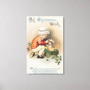 Mein Weihnachts-WishKid, Spielzeug zu beobachten Leinwanddruck