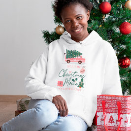 Mein Weihnachtsfilm sieht Shirt Pink Retro Van