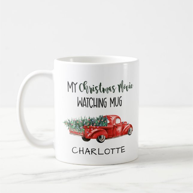 Mein Weihnachtsfilm sieht Tasse Red Truck Name (Links)