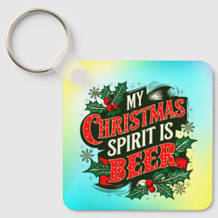 Mein Weihnachtsgeist ist Bier-89379 Schlüsselanhänger
