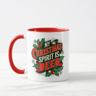 Mein Weihnachtsgeist ist Bier-89379 Tasse
