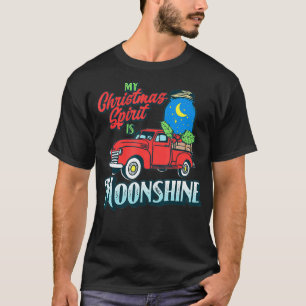 Mein Weihnachtsgeist ist Mondschein Oldtimer Truck T-Shirt
