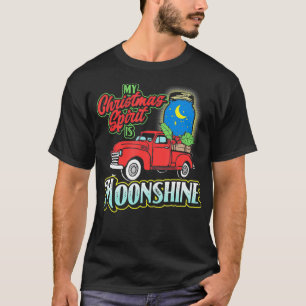 Mein Weihnachtsgeist ist Mondschein Oldtimer Truck T-Shirt