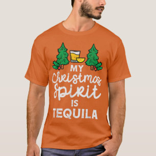 Mein Weihnachtsgeist ist Tequila Xmas Pajamas PJ M T-Shirt