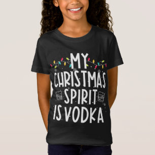 Mein Weihnachtsgeist ist Vodka Funny Family Christ T-Shirt