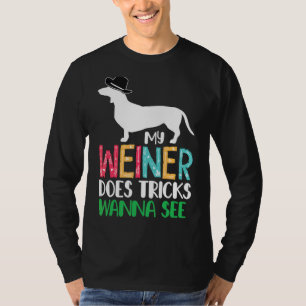 Mein Weiner triumphiert, wie ich Dackel Flo sehen T-Shirt
