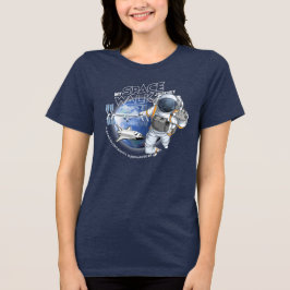Mein Weltraumspaziergang (Dunkler Modus) | Frauen Tri-Blend Shirt