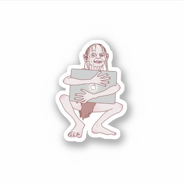 Mein Wertvolles MacBook Aufkleber (Vorderseite)