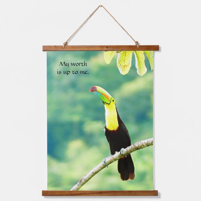 Mein wertvolles Tapisserie aus Holz Wandteppich Mit Holzrahmen (Vorderseite)